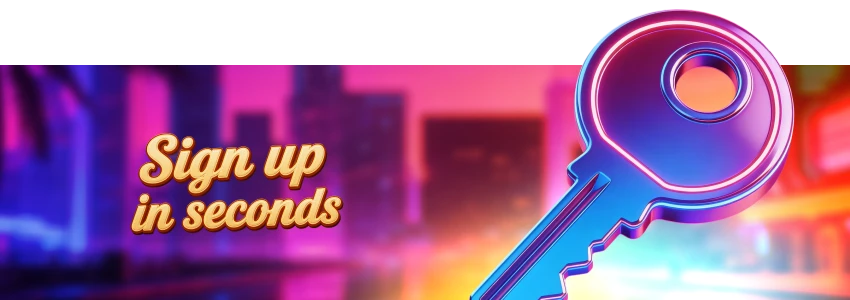 Lucky Hills Casino sigh up banner